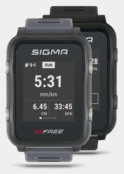 A picture showing two sport watches / wearables that use gps for sports tracking and are connectable to a smartphone app. Both watches were developed by Niklas Brown as the product manager at Sigma.